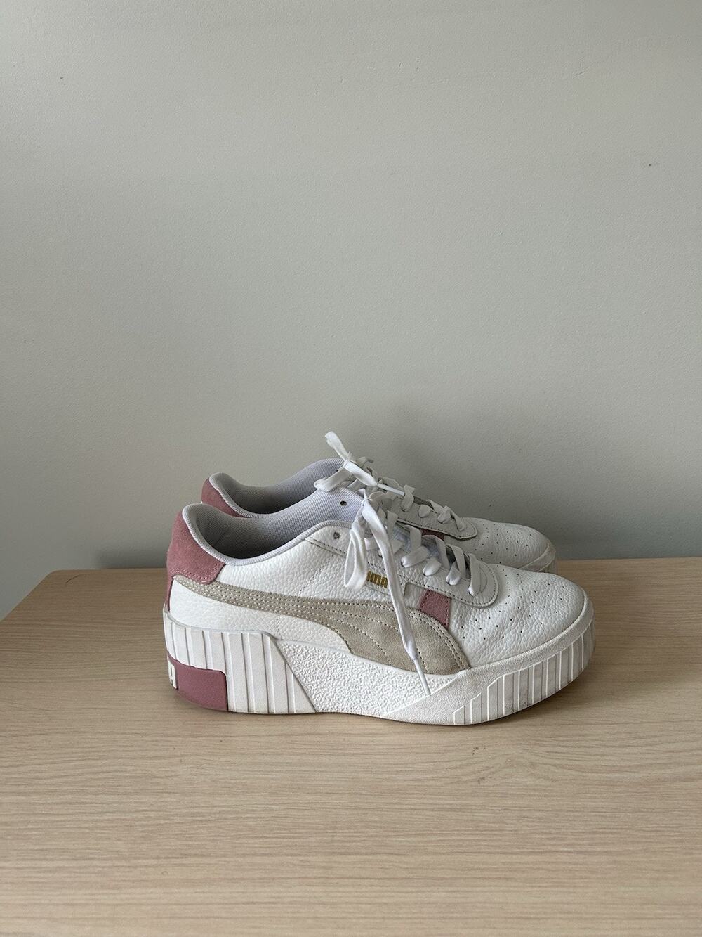 Puma Women’s Cali Wedge Mix ‘Foxglove’ Platform Sneaker Size 10